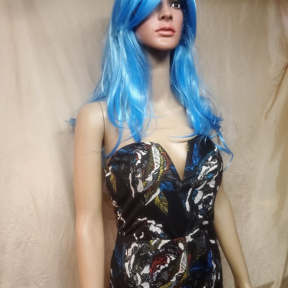 Bailey Blue Strapless Dress size large ❤
